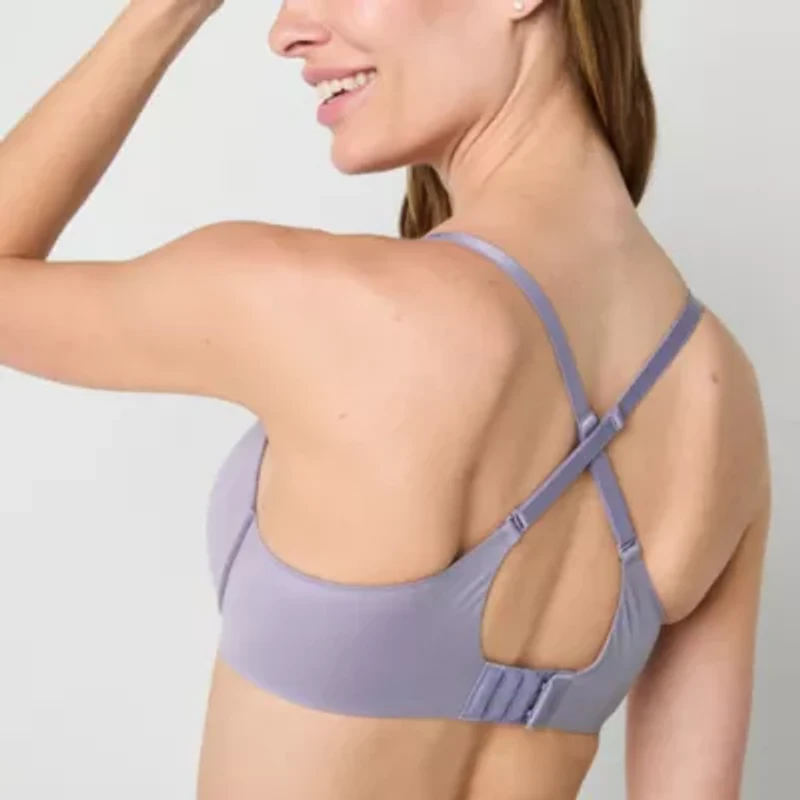 Ambrielle Everyday Underwire Push Up T-Shirt Plunge Bra-306754