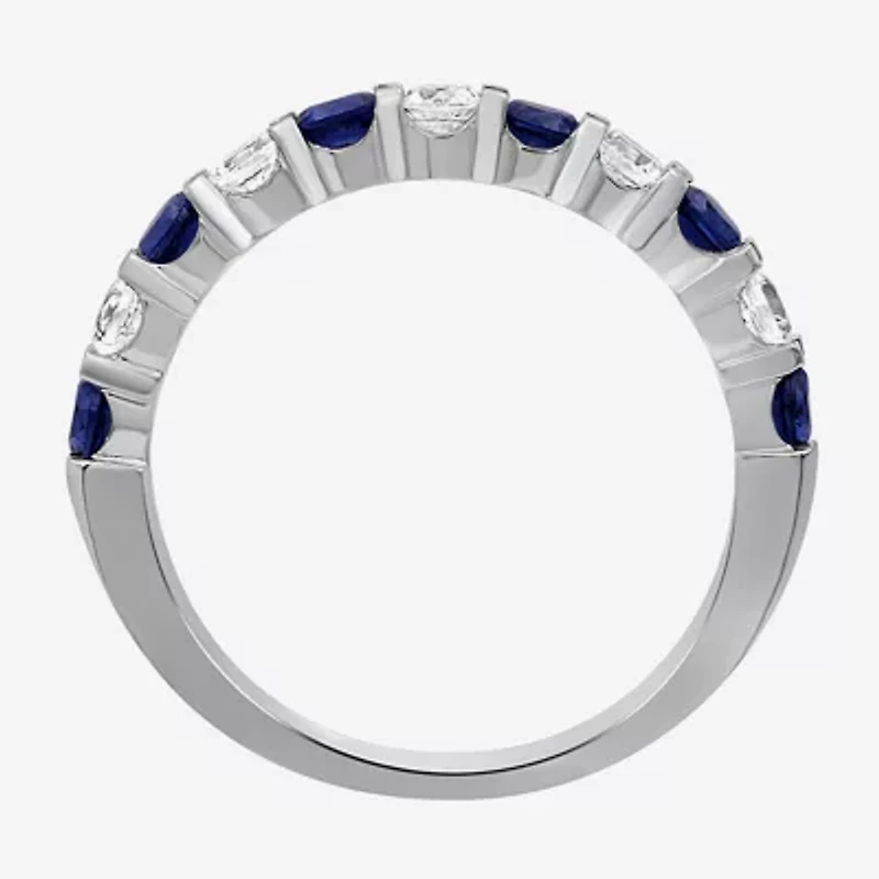 Womens Gemstone & 1/2 CT. T.W. Lab-Grown Diamond 10K Gold 2.5MM  Band