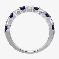 Womens Gemstone & 1/2 CT. T.W. Lab-Grown Diamond 10K Gold 2.5MM  Band