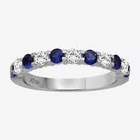 Womens Gemstone & 1/2 CT. T.W. Lab-Grown Diamond 10K Gold 2.5MM  Band