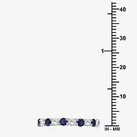 Womens Gemstone & 1/2 CT. T.W. Lab-Grown Diamond 10K Gold 2.5MM  Band