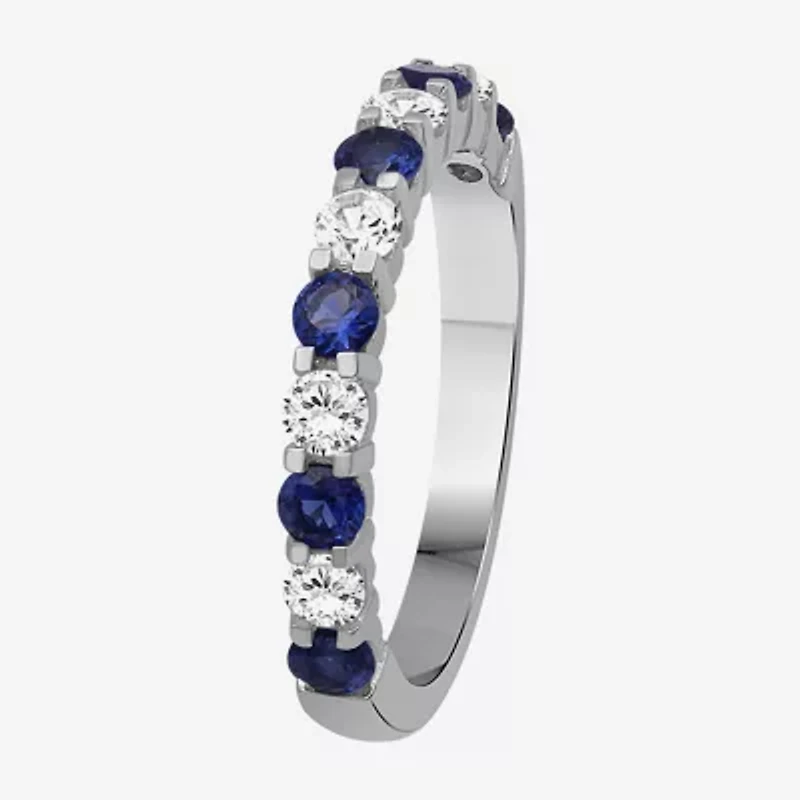 Womens Gemstone & 1/2 CT. T.W. Lab-Grown Diamond 10K Gold 2.5MM  Band