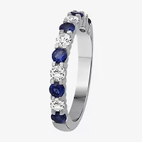 Womens Gemstone & 1/2 CT. T.W. Lab-Grown Diamond 10K Gold 2.5MM  Band