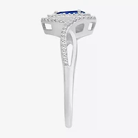 Womens Gemstone & 1/5 CT. T.W. Natural Diamond 10K Gold Pear Cocktail Ring