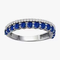 Womens Gemstone & 1/6 CT. T.W. Natural Diamond 10K Gold Band