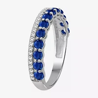 Womens Gemstone & 1/6 CT. T.W. Natural Diamond 10K Gold Band