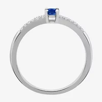 Womens Gemstone & 1/10 CT. T.W. Natural Diamond 10K Gold Cocktail Ring