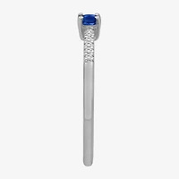 Womens Gemstone & 1/10 CT. T.W. Natural Diamond 10K Gold Cocktail Ring