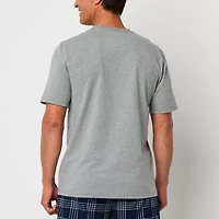 Stafford Mens Crew Neck Short Sleeve Pajama Top