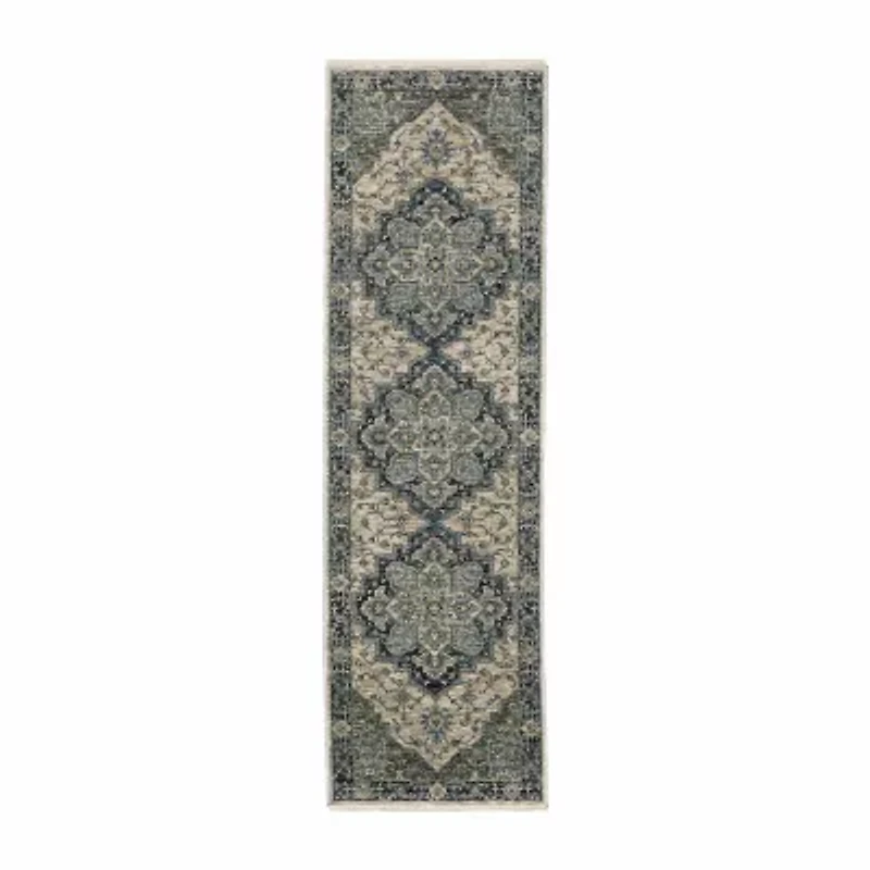 Covington Home Adeline Center Medallion 27"X90" Indoor Rectangular Runner