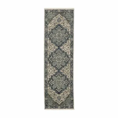 Covington Home Adeline Center Medallion 27"X90" Indoor Rectangular Runner