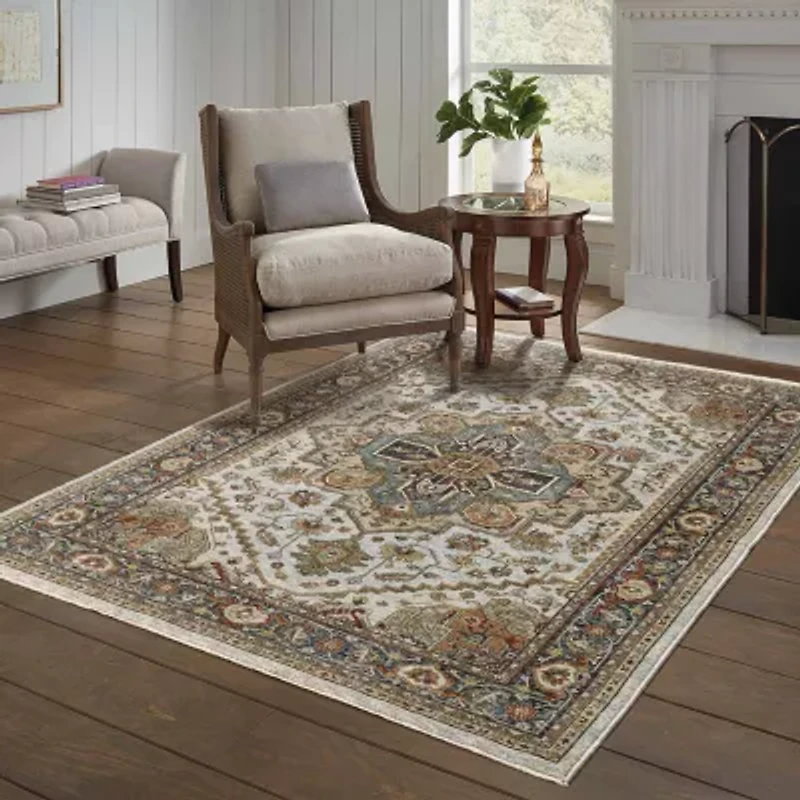Covington Home Adeline Oriental Medallion Indoor Rectangular Area Rug