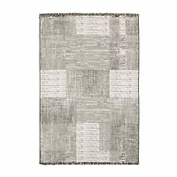 Covington Home Geneva Textured Geometric 39"X60" Indoor Outdoor Rectangular Accent Rug