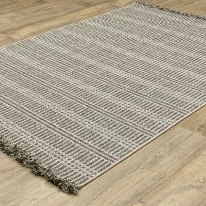 Covington Home Geneva Geometric Lines Indoor Outdoor Rectangular Area Rug