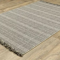 Covington Home Geneva Geometric Lines Indoor Outdoor Rectangular Area Rug
