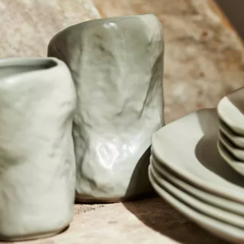 Stone by Mercer Project Atik -pc. Stoneware Dinnerware Set