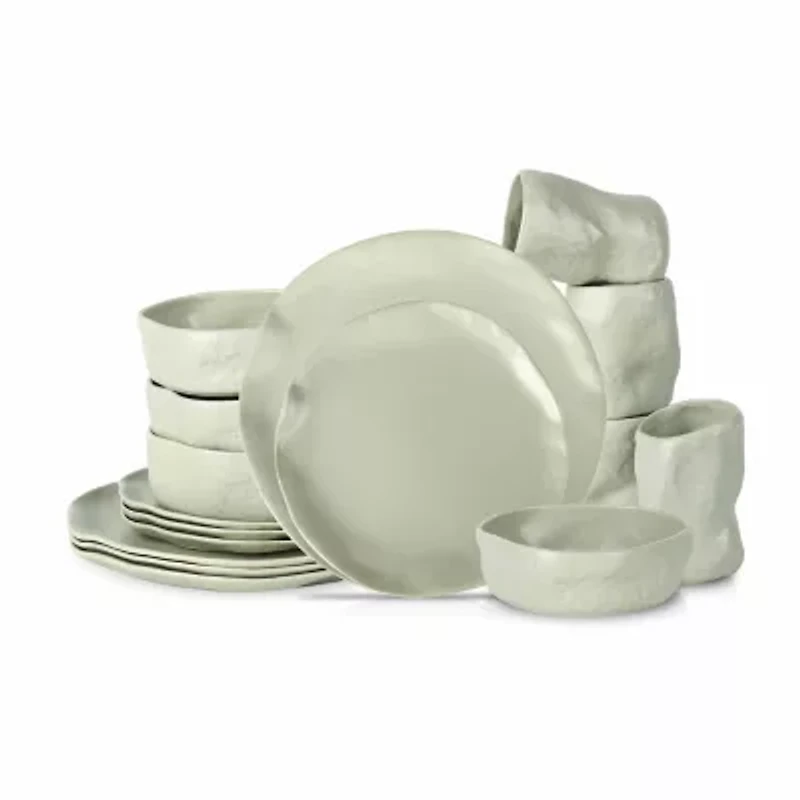 Stone by Mercer Project Atik -pc. Stoneware Dinnerware Set