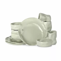 Stone by Mercer Project Atik -pc. Stoneware Dinnerware Set