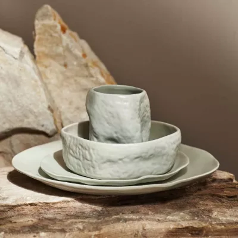 Stone by Mercer Project Atik -pc. Stoneware Dinnerware Set