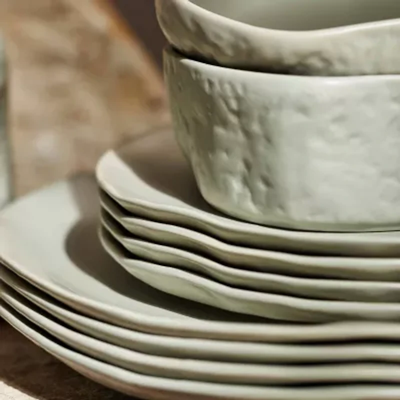 Stone by Mercer Project Atik -pc. Stoneware Dinnerware Set