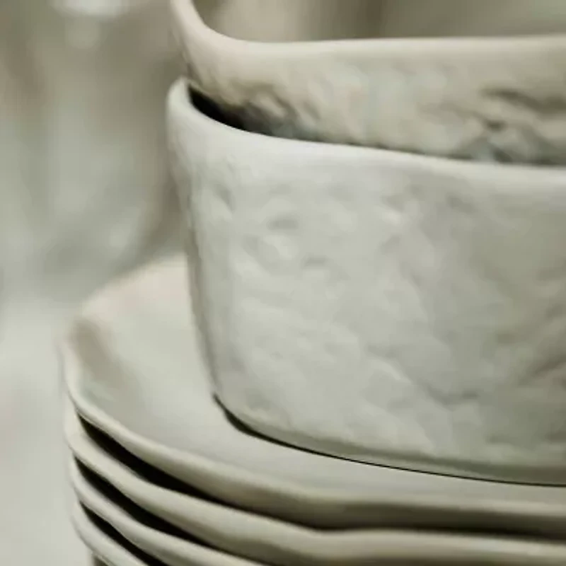 Stone by Mercer Project Atik -pc. Stoneware Dinnerware Set