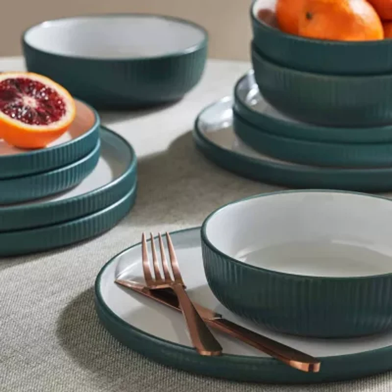 Christian Siriano New York Laro 24-pc. Stoneware Dinnerware Set