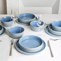 Stone + Lain Elica 24-pc. Stoneware Dinnerware Set