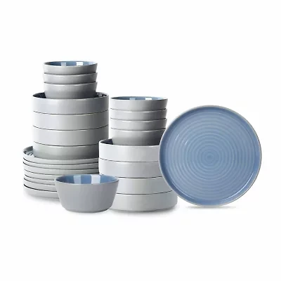 Stone + Lain Elica 24-pc. Stoneware Dinnerware Set