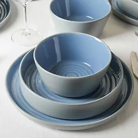Stone + Lain Elica 24-pc. Stoneware Dinnerware Set