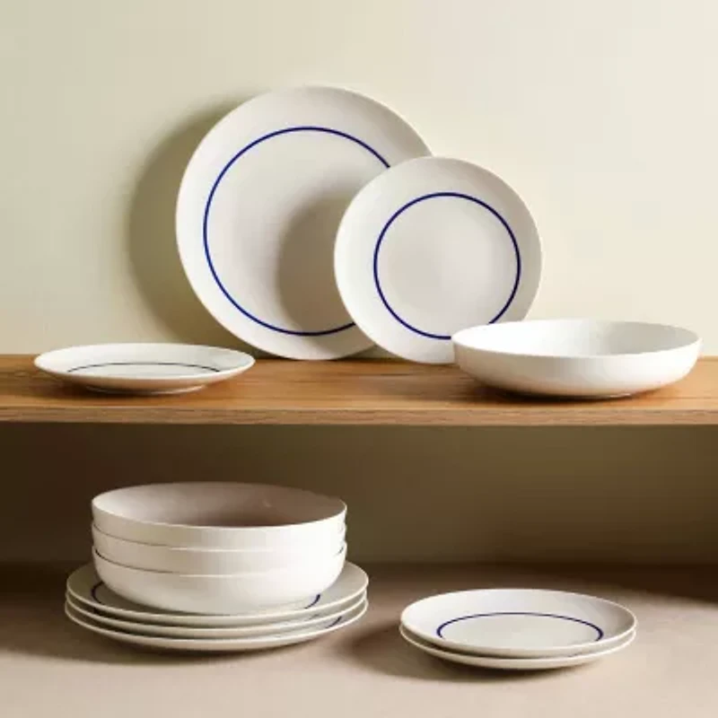 Stone + Lain Luna 12-pc. Porcelain Dinnerware Set