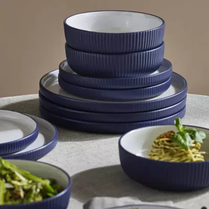 Christian Siriano New York Laro 12-pc. Stoneware Dinnerware Set