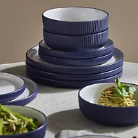 Christian Siriano New York Laro 12-pc. Stoneware Dinnerware Set