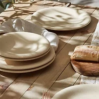Stone + Lain Aro -pc. Stoneware Dinnerware Set