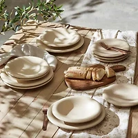 Stone + Lain Aro -pc. Stoneware Dinnerware Set