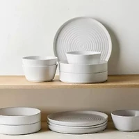 Stone + Lain Elica 24-pc. Stoneware Dinnerware Set