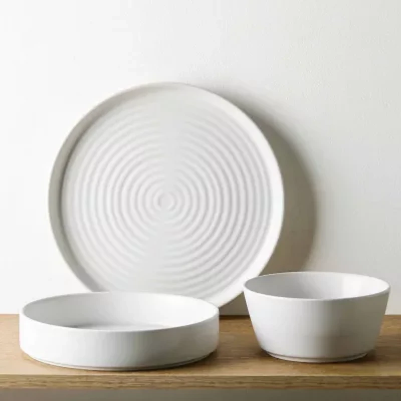 Stone + Lain Elica 24-pc. Stoneware Dinnerware Set