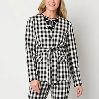 Liz Claiborne Womens Gingham Classic Fit Blazer