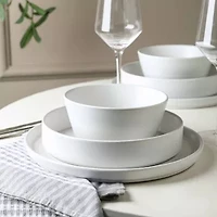 Stone + Lain Elica 12-pc. Stoneware Dinnerware Set