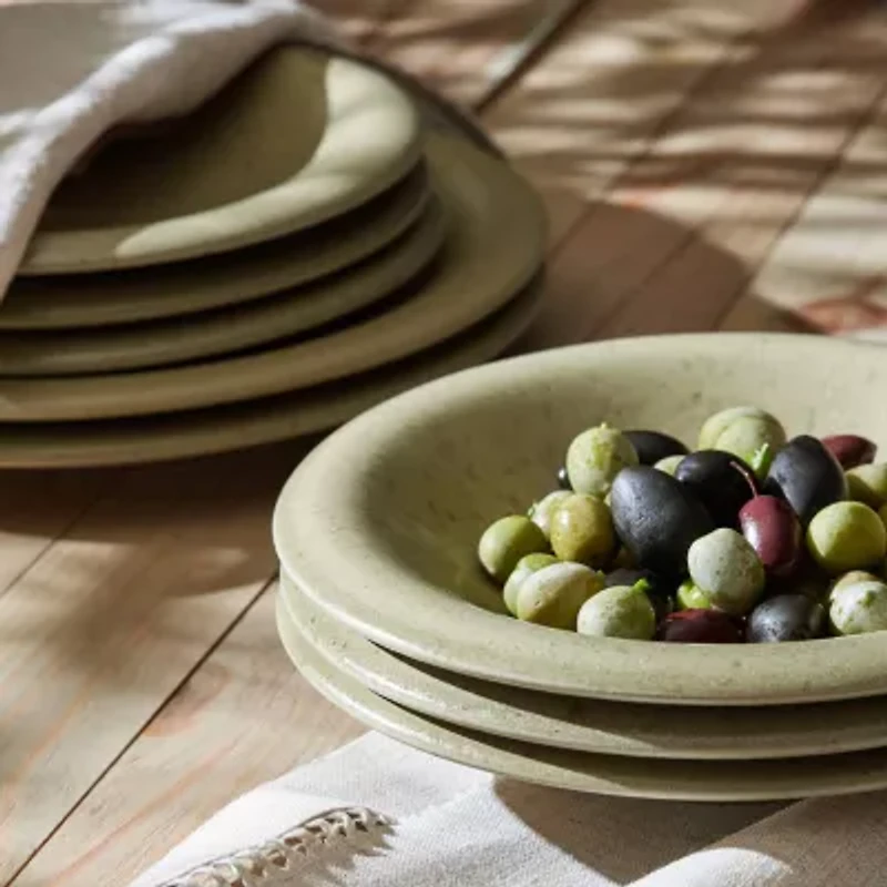 Stone + Lain Aro 12-pc. Stoneware Dinnerware Set
