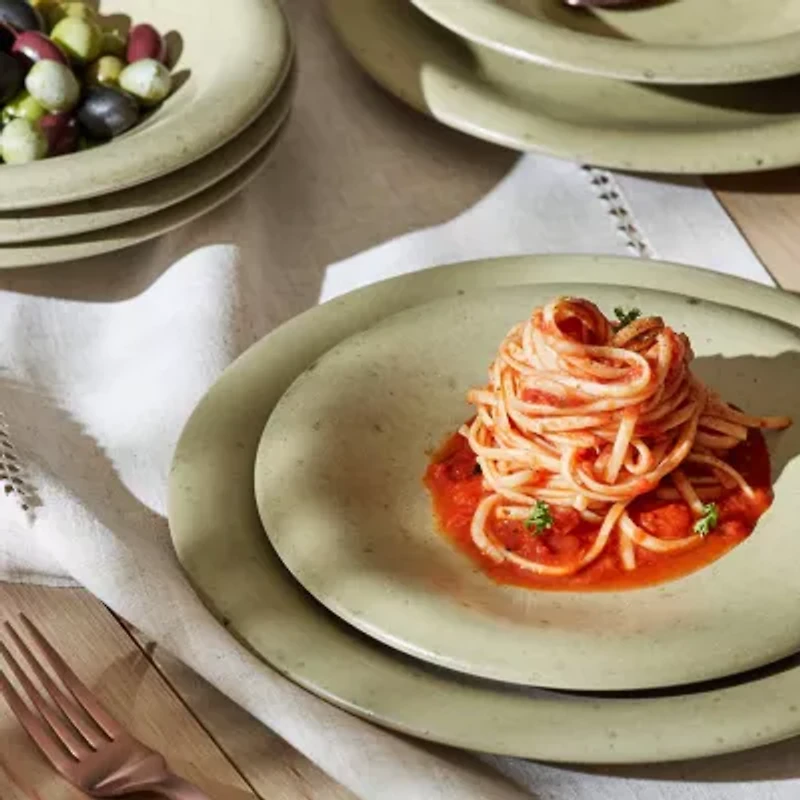 Stone + Lain Aro 12-pc. Stoneware Dinnerware Set