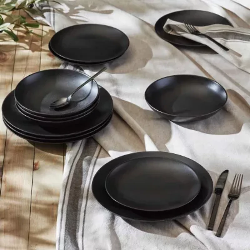 Stone + Lain Semplice 24-pc. Stoneware Dinnerware Set