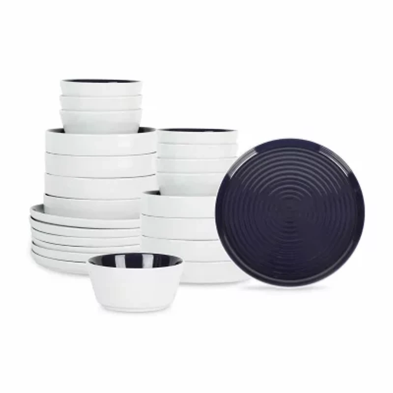 Stone + Lain Elica 24-pc. Stoneware Dinnerware Set