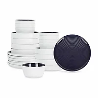 Stone + Lain Elica 24-pc. Stoneware Dinnerware Set