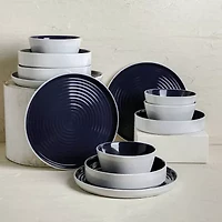Stone + Lain Elica 12-pc. Stoneware Dinnerware Set