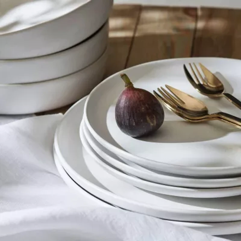 Stone + Lain Macchio 24-pc. Stoneware Dinnerware Set