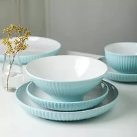 Christian Siriano New York Lustra -pc. Stoneware Dinnerware Set
