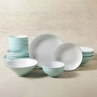 Christian Siriano New York Lustra -pc. Stoneware Dinnerware Set