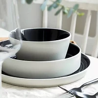 Stone + Lain Elica 12-pc. Stoneware Dinnerware Set