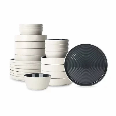 Stone + Lain Elica 24-pc. Stoneware Dinnerware Set