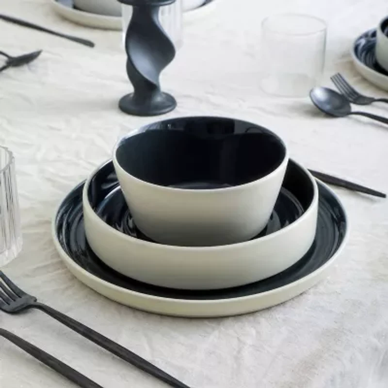 Stone + Lain Elica 24-pc. Stoneware Dinnerware Set